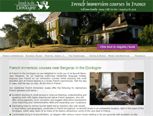 Tablet Screenshot of frenchinthedordogne.com